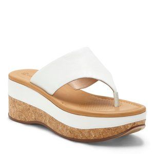 🌼Corso Como Arowin Wedge Sandal White Leather